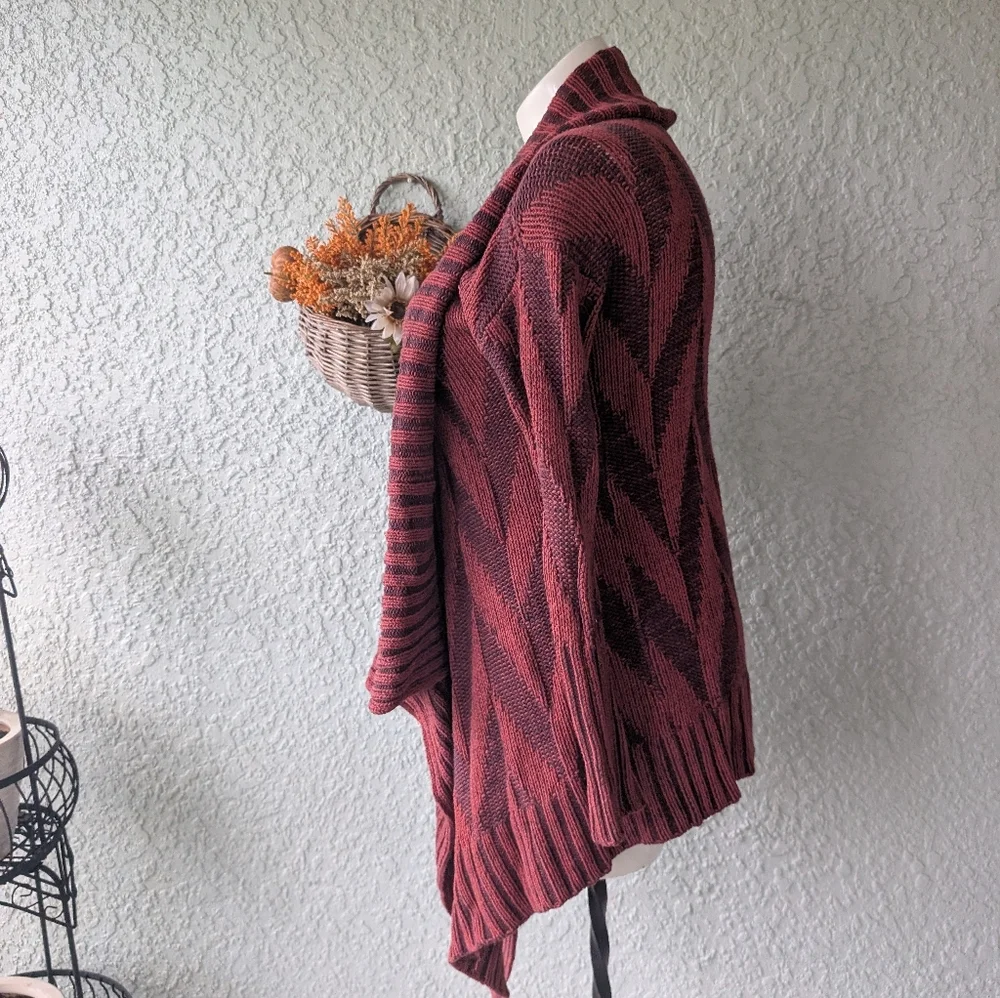 Staring Stars Waterfall Front Cardigan‎ SizeM Red